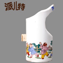 Bamboo ear high bucket brother Cup thrush anti-sprinkling bird food tank Pai special handmade bamboo ear shock price a pack