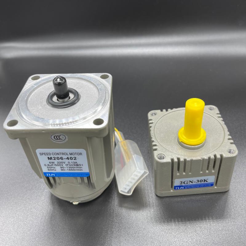 6W Single-Phase East Force Throttle Motor Brake Motor Gears Reduction Motor M206-402 Fit 2GN Reduction Box TLM