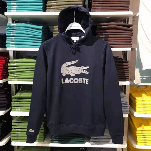 Lacoste, осенняя толстовка с капюшоном