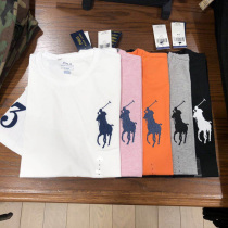 POLO Ralph Lauren male youth casual short sleeve big horse standard cotton T-shirt round neck Vitality Fashion summer