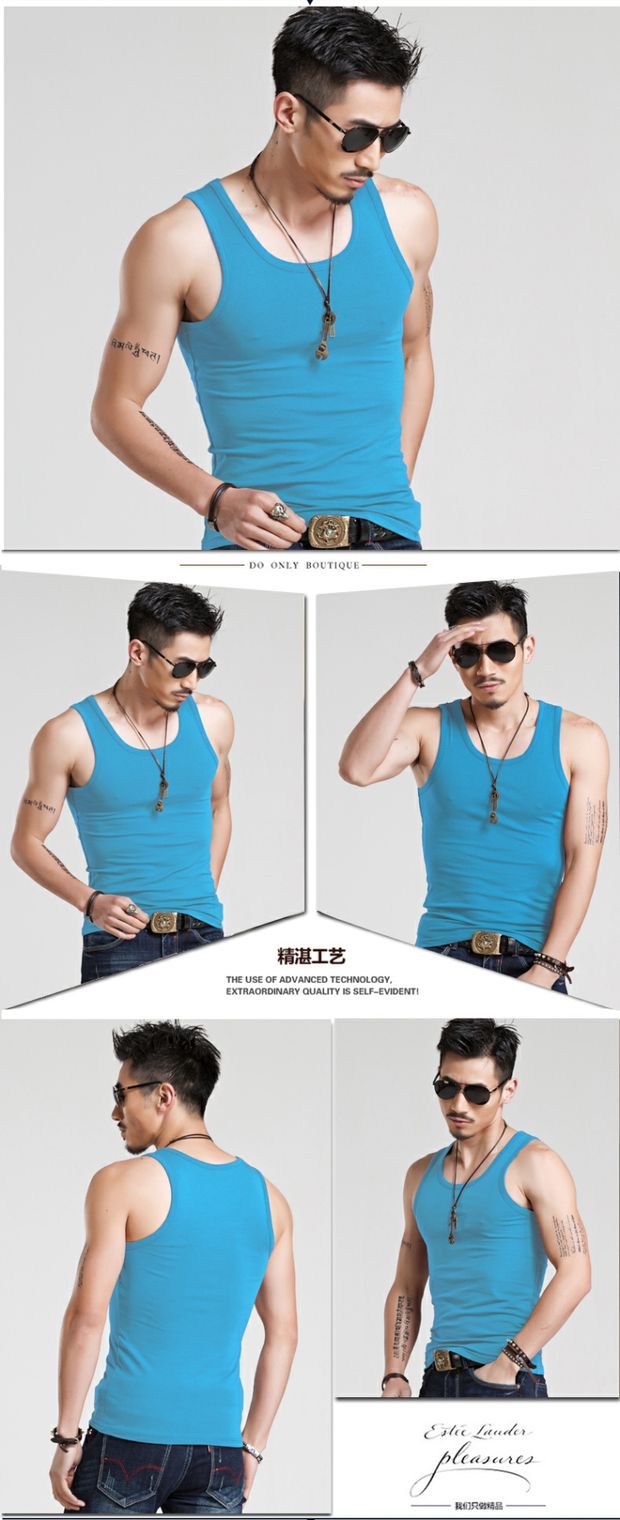 Áo vest thể thao cotton mùa hè nam giới thương hiệu thanh niên phiên bản Hàn Quốc của anh chàng tu luyện tinh thần bó sát áo khoác mùa đông nam hàn quốc