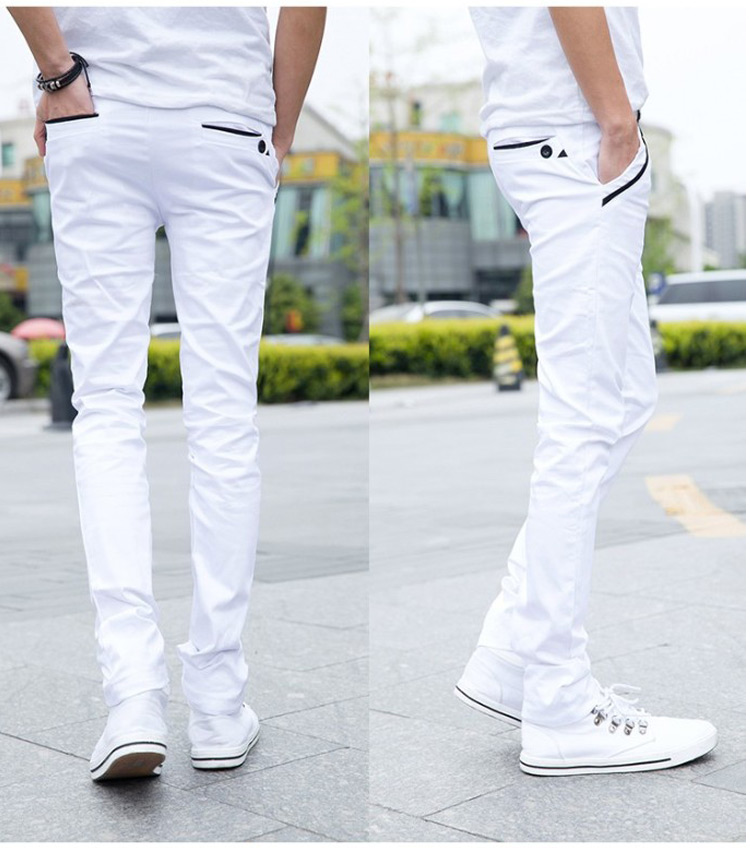 Quần mùa hè 19.9 quần lửng ống rộng quần dài Quần lửng nam giản dị màu đen phiên bản Hàn Quốc quan lot nam