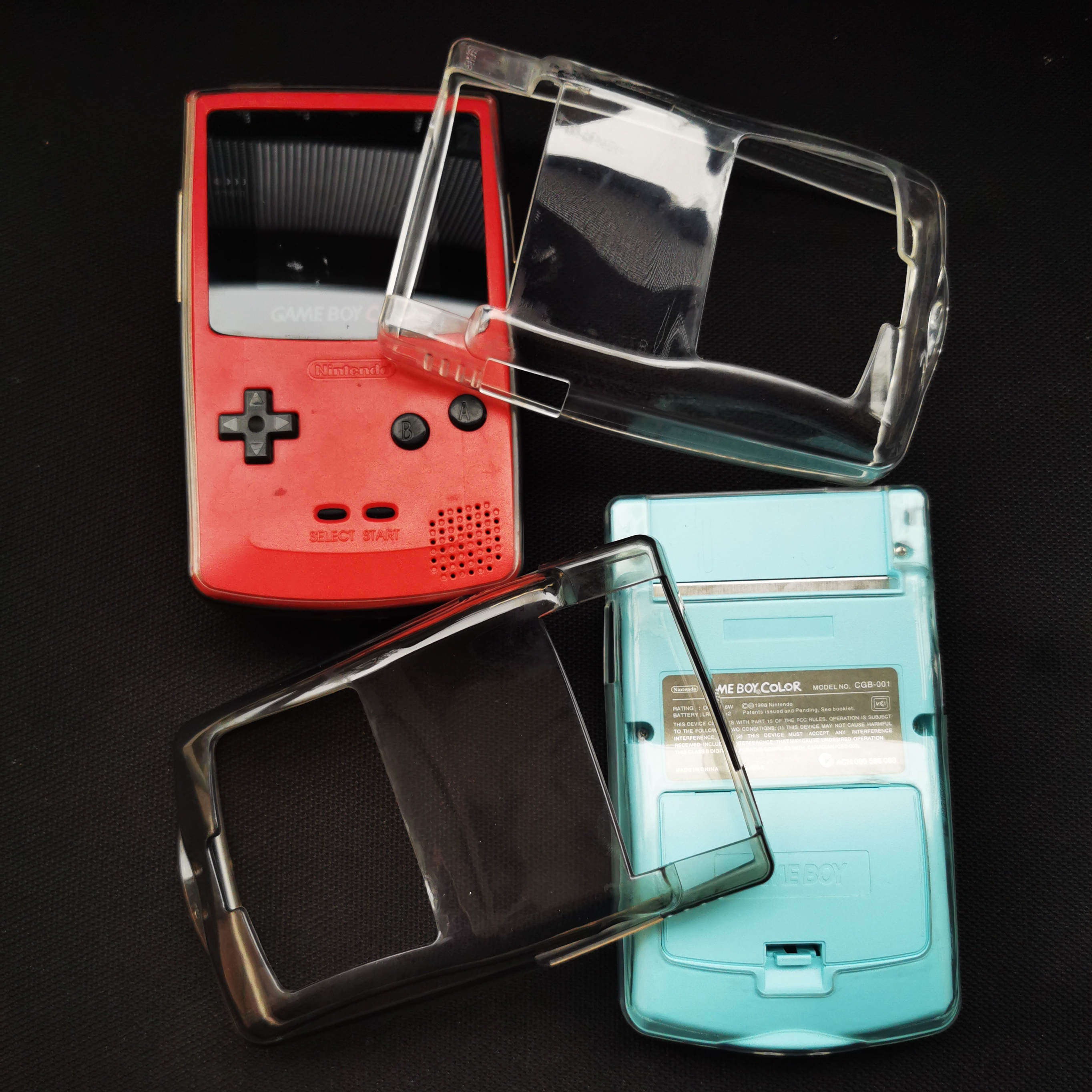 Nintendo GBC consoles protective sheath TPU abrasion-proof anti-fall transparent protective sheath GBC silicone cover
