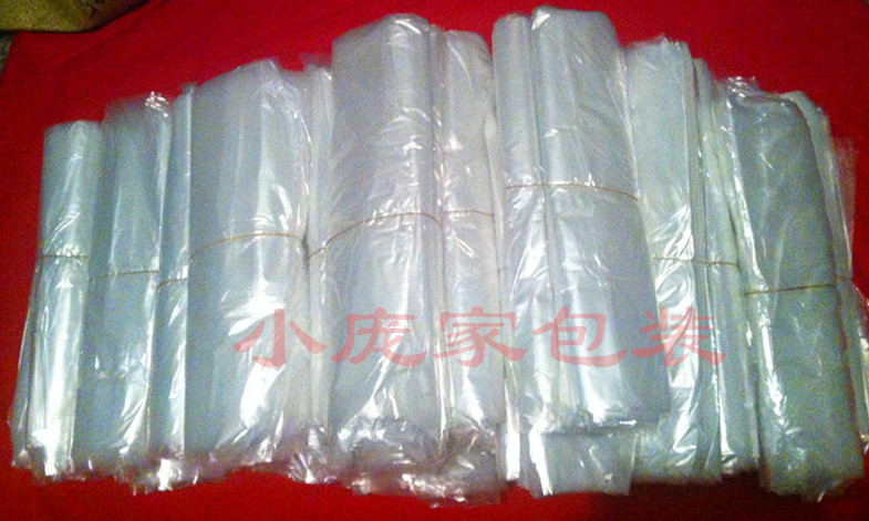 35 * 45cm High Pressure PE Plastic Flat Mouth Bag Packing Bag Transparent Bag Clothing Collection Bag 8 Silk 100 Thickened