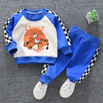 Boys spring clothing kit in childrens two sets 2022 Spring autumn season new Korean version Childrens trendy handsome mens baby