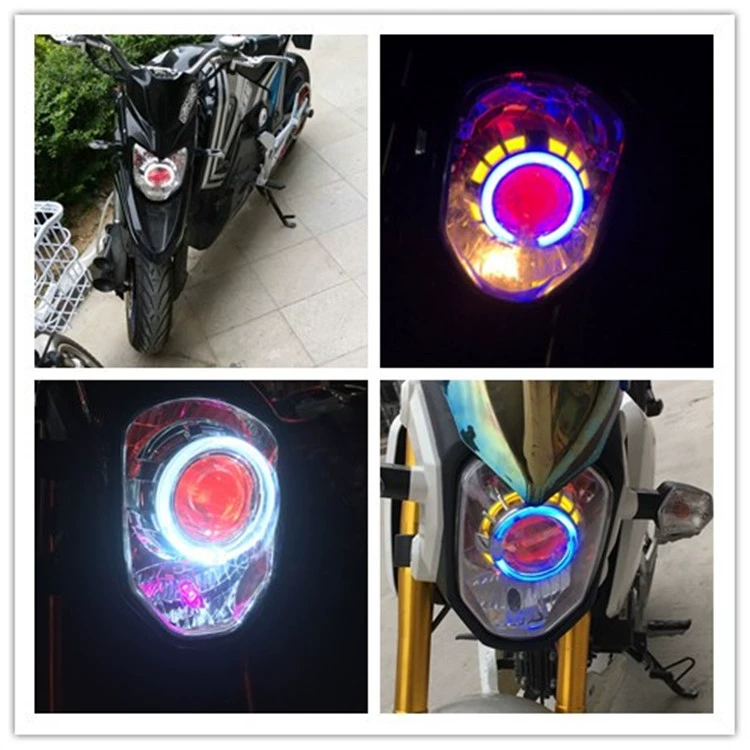 Xe điện khỉ M3 lắp ráp đèn pha búp bê lớn ống kính xenon ống kính Q5 - Đèn HID xe máy đèn pha trắng xe máy