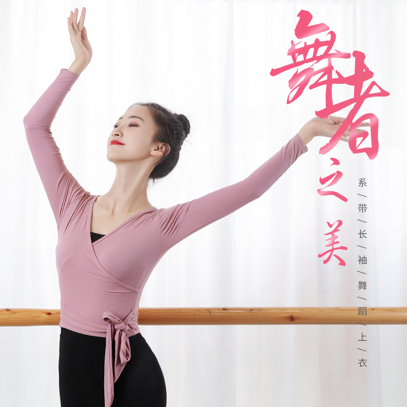 Dance practice suit female adult suit body top Chinese classical dance black short sleeve dance suit training clothing