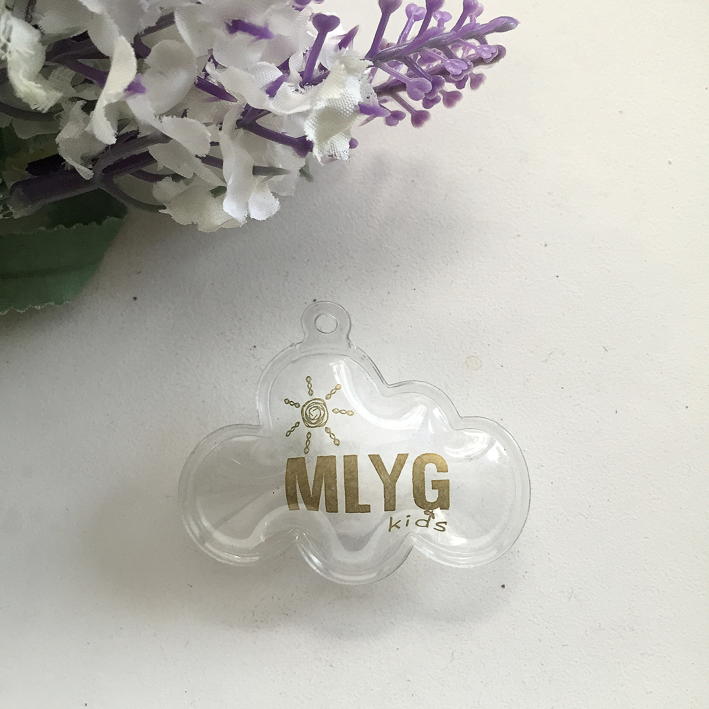 PVC down tag label bubble label custom-made cloud-shaped feather ball bag inflatable cotton inflatable label