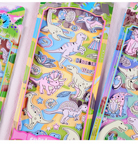 Night Light Dinosaur Ancient Animal Stickers Children Stickers Cartoon Three-dimensional Bubble Patch 3D Boy Paste Puzzle Toys