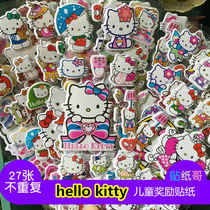 Hello kitty kitty Stereo Bubble Sticker Children Girl Puzzle Sticker Kindergarten Reward Handmade Small Paste