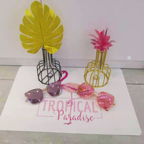 Nordic Simplicity Joins Iron Art Dry Flowers Glass Flowers Inserts Jewellery Glasses Shop Counter Decoration Creative Tide Props