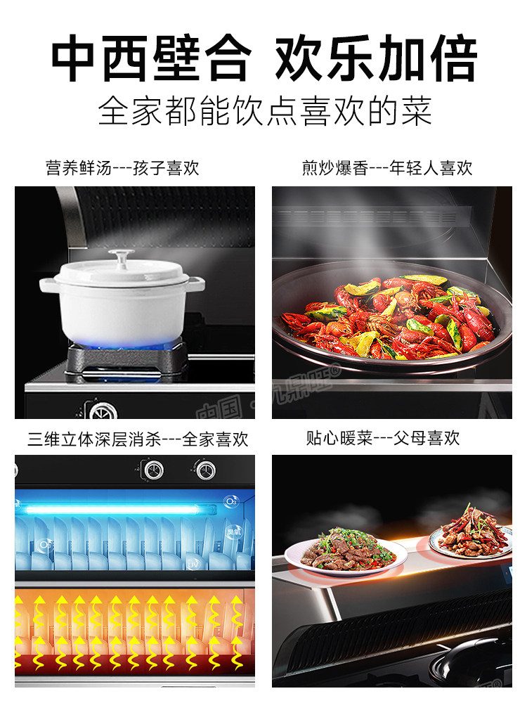 New Rural Integrated Wood-Burning Stove, Smokeless, All-In-One, for Home Use, New Model for Self-Built Houses, Multifunctional Integrated Wood-Burning Stove, Traditional Stove
