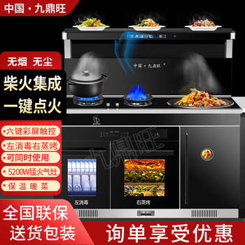 New Rural Integrated Smokeless Firewood Stove, New Model for Home Use, Fully Intelligent Firewood Stove for Self-Built Homes