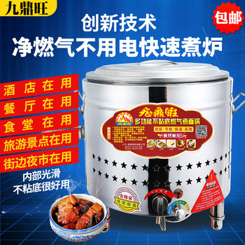 Stall Noodle Cooker, Commercial Gas Desktop, Multi-Functional Porridge Cooker, Hot Noodle Stove, Small Dumpling Pot, Noodle Cooker