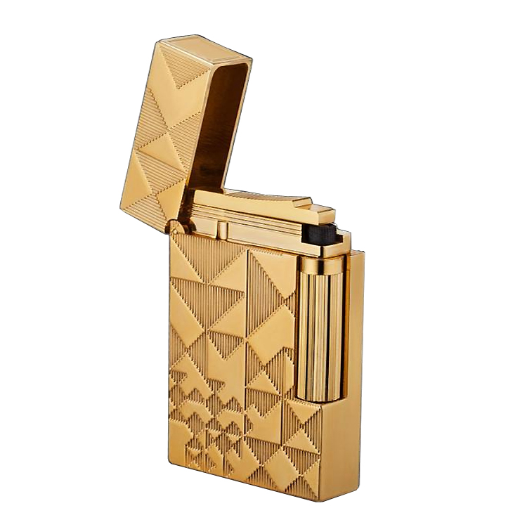 Langsheng lighter refined retro personality inflatable non-windproof lighter pure copper creative full copper