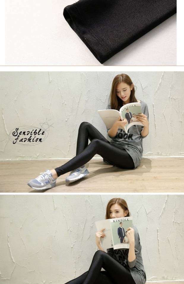 Cộng với quần nhung mùa thu và quần legging nữ phần mỏng mặc eo cao size lớn 200 pounds chất béo mm quần co giãn chân áo thun nữ cao cấp