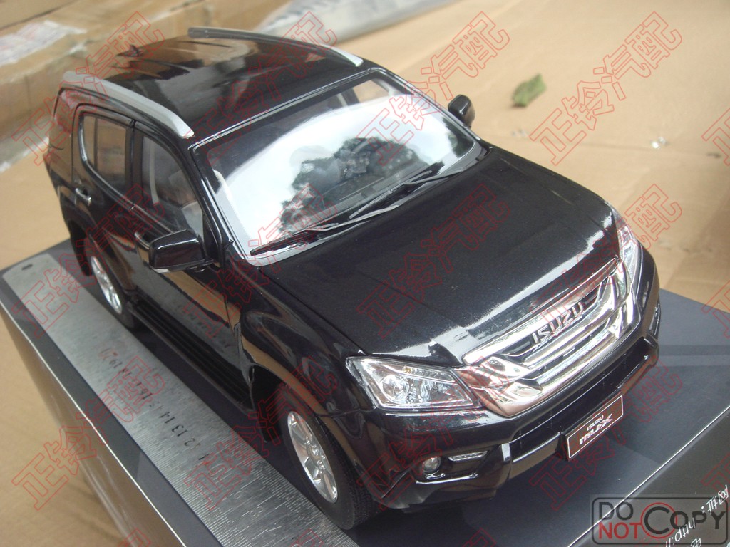 汽車模型 江西五十鈴ISUZU MU-X黑色1:18正廠合金汽車模型江鈴品牌汽車模型
