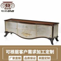 Alexander English living room TV cabinet La Casasa lacasa European solid wood hand drawing cabinet French audio-visual cabinet