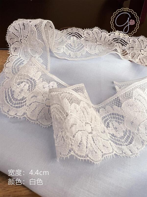Genevamama Imported French Lace with Rare Floral Patterns, Lace Baby Clothes DIY Accessories, Leavers Lace