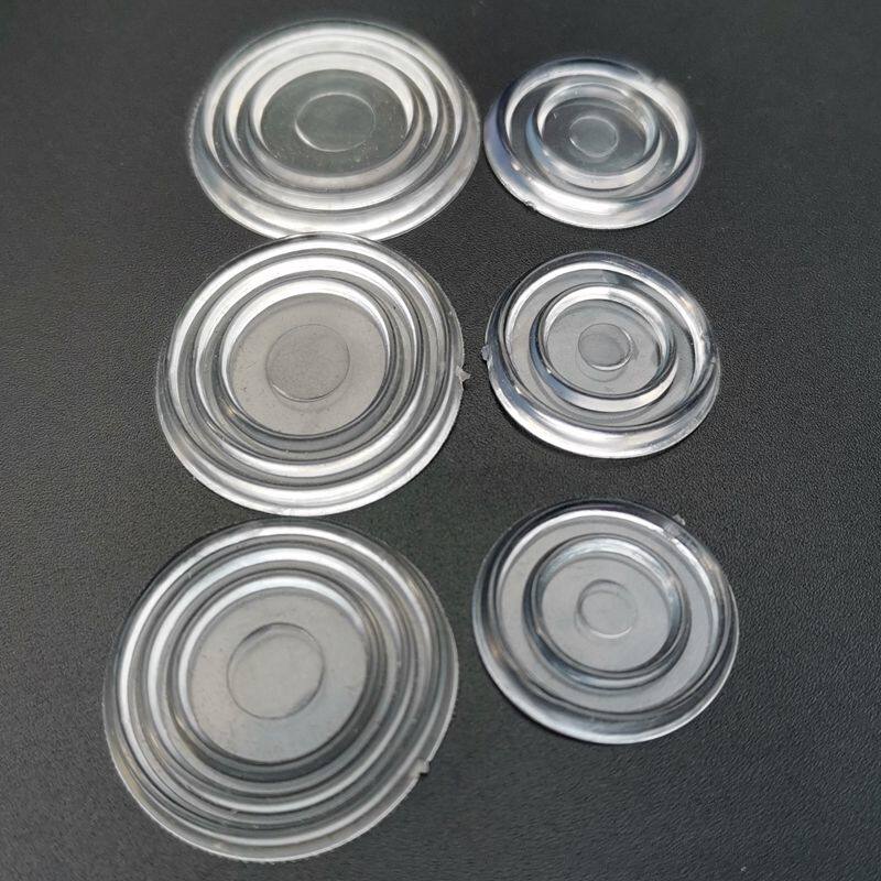 Tempered glass anti-slip pad red wood tea table table fixed double-sided adsorption pad with transparent soft adsorption mat