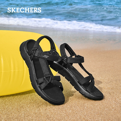 Skechers, летняя классическая спортивная обувь, комфортные сандалии на липучке, слайдеры