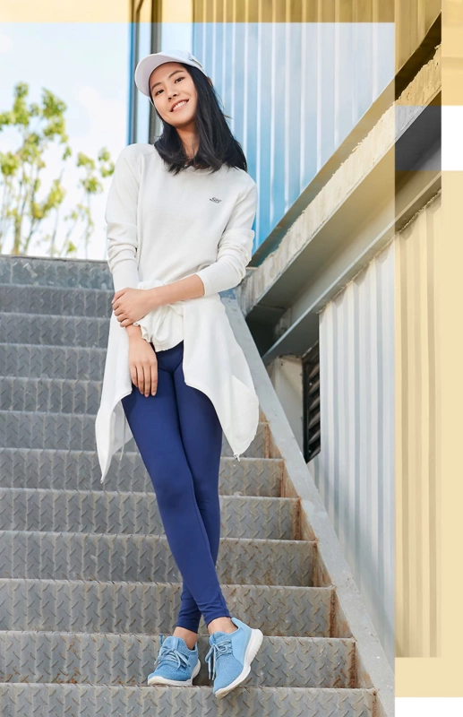 Giày nữ Skechers SKECHER thời trang mới giày chạy nhẹ, thấp để giúp giày thường 15112