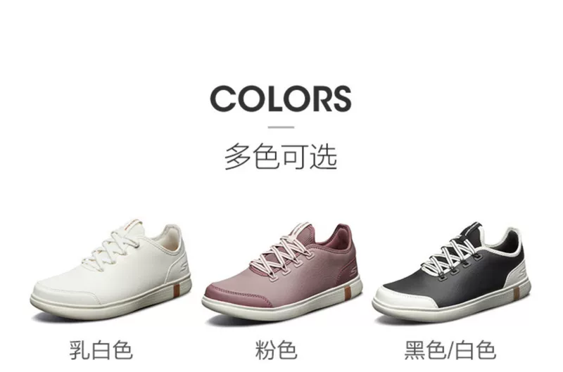 Giày nữ Skechers SKECHER mới giày đi bộ cắt thấp đơn giản Giày thể thao thông thường 15588 giày nữ hàng hiệu