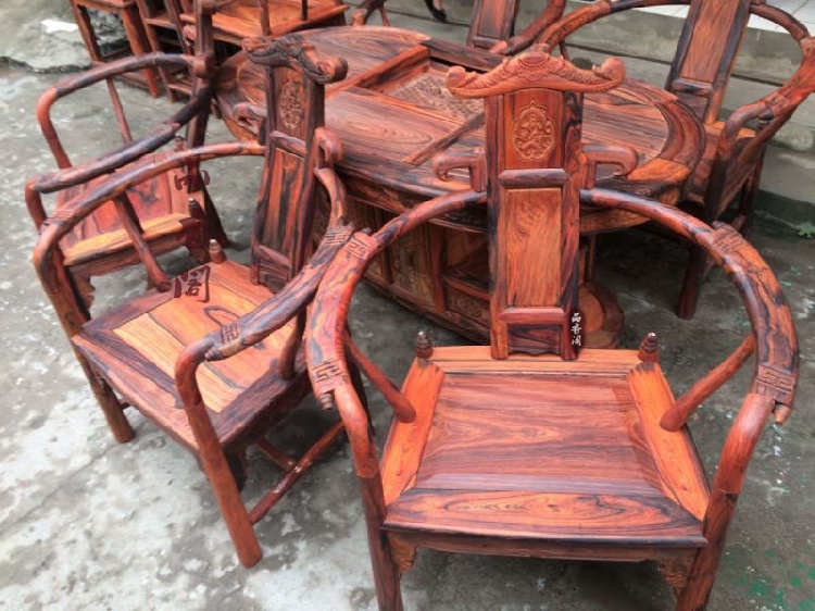 Lào gỗ hồng mộc đỏ bàn trà bàn cà phê eo cổ điển đen rosewood bàn trà đặc biệt đồ nội thất làm bằng gỗ gụ