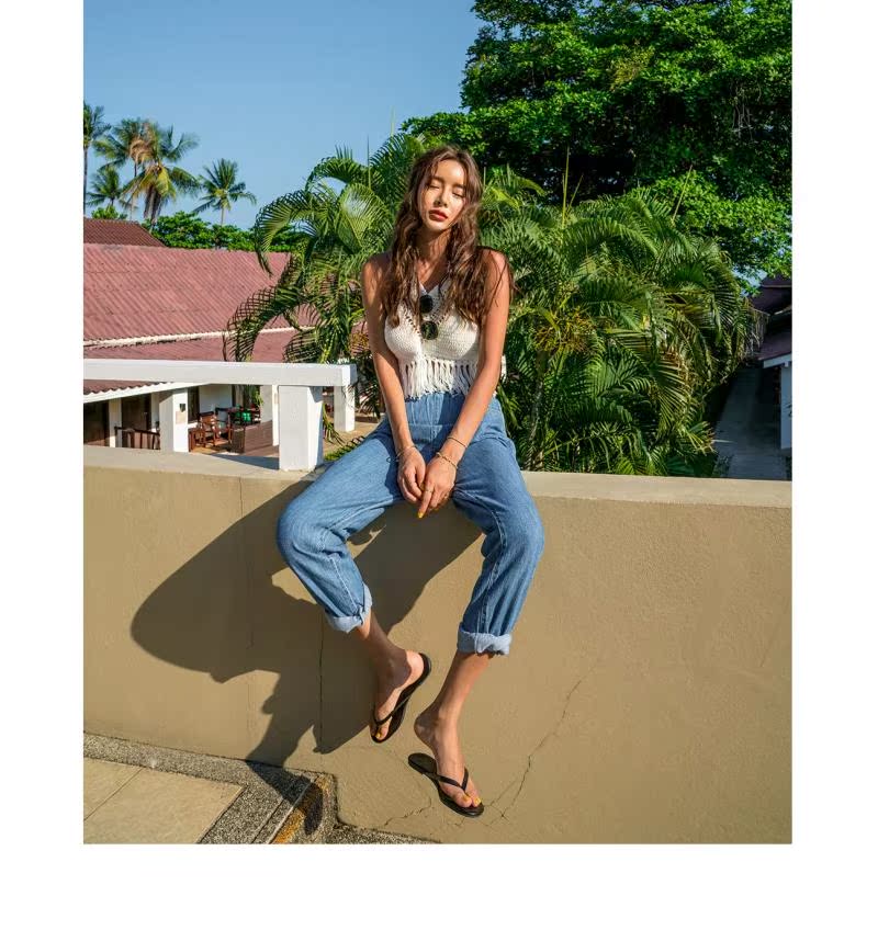 Hàn Quốc mua trang web chính thức xác thực gợi cảm đan tua rua ngực nhỏ tập hợp in áo tắm mỏng chia bikini - Bikinis đồ bơi nữ đẹp kín đáo