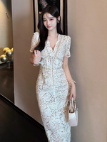 Spot selfSP home white dinner dress dress certificate photo white moonlight dress SP