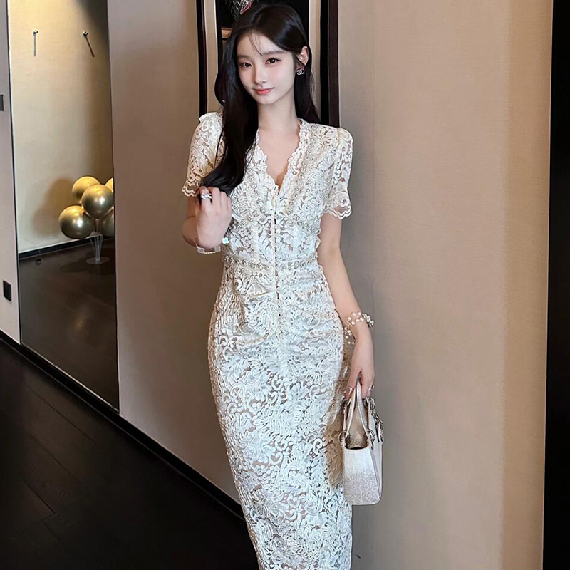 In-Stock Selfsp White Evening Dress New Year's Dress Certificate-Issuing White Moonlight Dress Sp High-End Edition