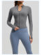 Slim-fitting stand-up collar yoga suit women's long-sleeved zipper sports jacket slimming tight hip pants fitness suit
