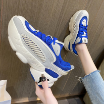 Shoes women sneakers tide ins cool 2022 spring new casual shoes thick soled Joker Korean version of Dad shoes women