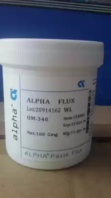 ALPHA ALPHAOM340 SOLDER PASTE FLUX SOLDER PASTE OM338 FLUX 100G BOTTLE 