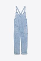 2020 Summer 4406 055 4406055 Pocket trim Denim Jumpsuit College Style Denim Bib Pants