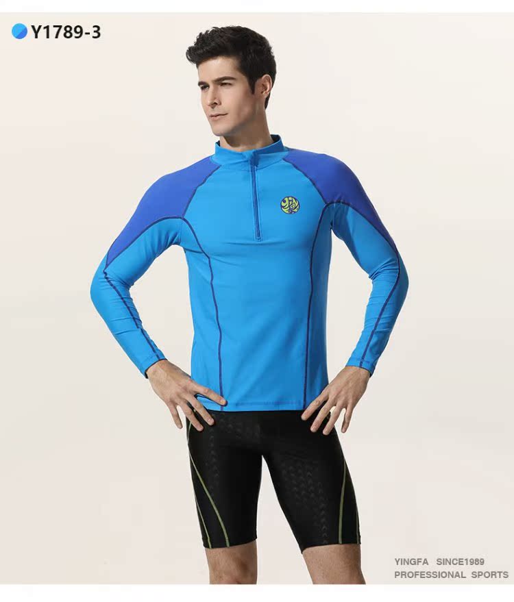 Anh tóc mới lướt ván phù hợp với áo sơ mi nam tay dài lướt snorkeling phù hợp với sứa áo tắm nam Y1789 quần bơi nam dài