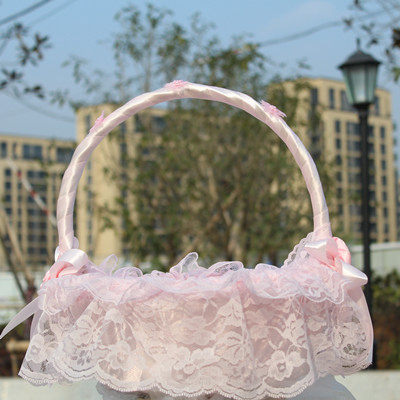 Private custom wedding gift basket sprinkler flower basket Wedding large basket Fruit basket happy sugar blue photography props