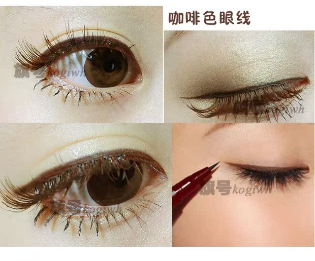 Bút kẻ mắt nhanh khô bút kẻ mắt không thấm nước không nở trang điểm kéo dài cứng đầu bút lông mềm tích hợp bóng thép - Bút kẻ mắt kẻ mắt layer