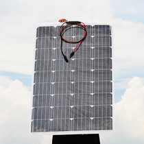 Semi-flexible solar panel 18V100W charging 12V battery Lithium battery RV car modification