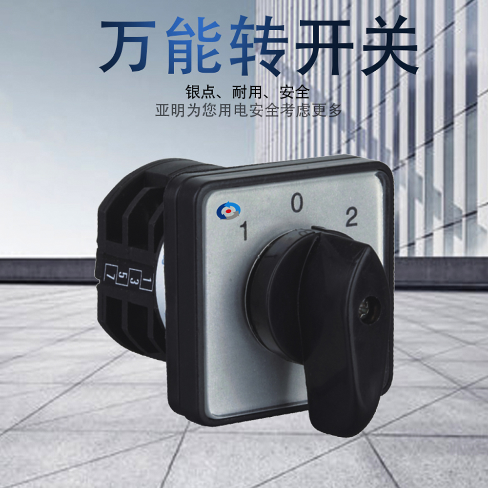 LW8-10 2 universal transfer switch Three-gear two-story silver dot Choose rotating screw foot connection 10A 660V