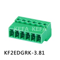 Plug-in-type wiring terminal KF2EDGRK RKP RKM-3 81mm with nut wiring to jack end pin base
