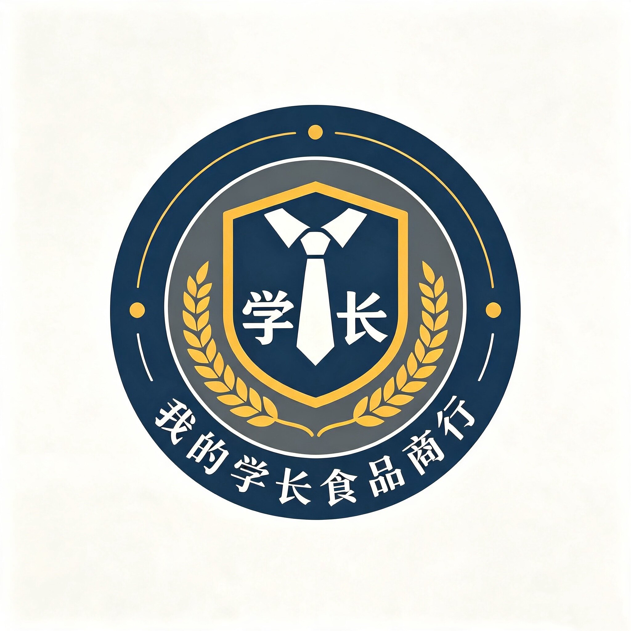 我的学长食品商行的LOGO