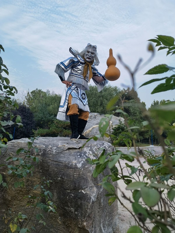 Golden Horn King, Silver Horn King, Fine Ghost, Clever Insect, Journey to the West Film and Stage Performance Costumes, Yu Shang Props
