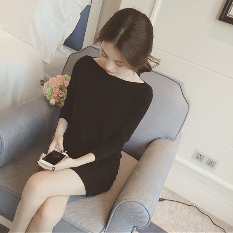 2022 Spring loaded with small fragrant wind lined with knitted 150 small taller women long sleeves Slim Wrap Hip Underskirt