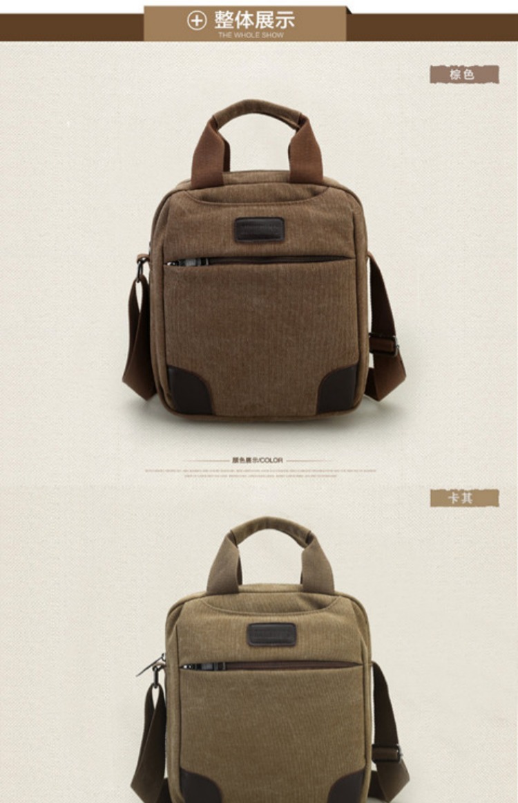Túi xách nam Túi đeo vai Kinh doanh Túi vải thông thường Túi đeo chéo Ba lô Kinh doanh Túi xách cho nam túi charles & keith
