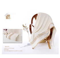 Cotton summer pure cotton simple gold towel towel blanket air conditioning blanket satin plain air sweat sweating