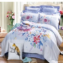 Jin Hanyi Shijia Tian bedding bedding bedding four-piece plant flower AB surface design full