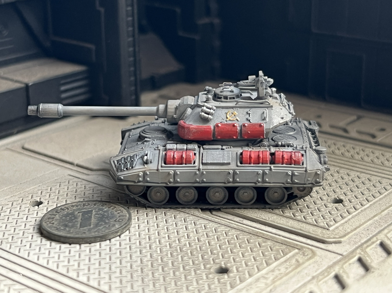 In Stock 1/144 Modern Red Alert 2 Soviet Tank Finished Model Rhino Tank Real Scale Model