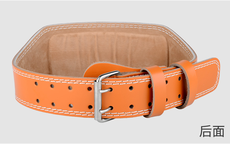 Thể dục belt squat cứng kéo nam giới và phụ nữ tạ thể thao vành đai thể hình găng tay đào tạo đồ bảo hộ thiết bị da bò da băng bó gối