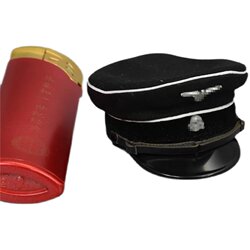 3R Did 1/6 Scale Gm647 M32 Black Uniformed Guard with Large-Brimmed Hat Model